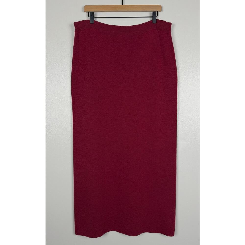 Eileen Fisher Women's Burgundy Maxi Skirt 3 Piece Set - Picture 12 of 15